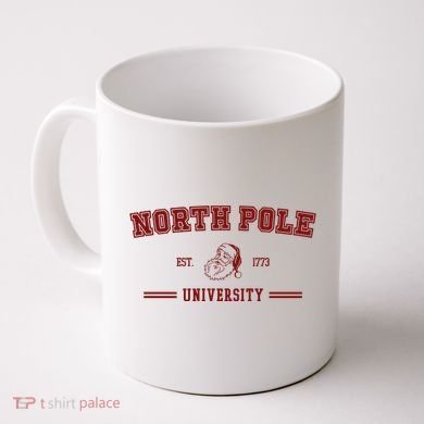 North Pole University Est 1773 Christmas Coffee Mug
