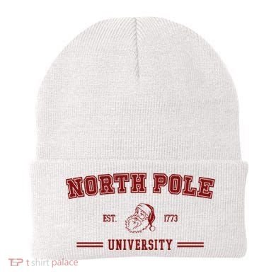 North Pole University Est 1773 Christmas Beanie