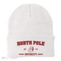 North Pole University Est 1773 Christmas Beanie thumb 0