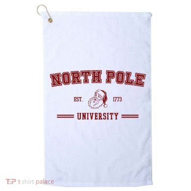 North Pole University Est 1773 Christmas Golf Towel