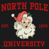 North Pole University Santa Claus Christmas College Funny Mousepad thumb 1