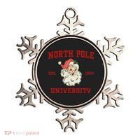 North Pole University Santa Claus Christmas College Funny Ornament thumb 0