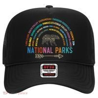 National Parks USA List Word Cloud Bear Camping Hat thumb 0