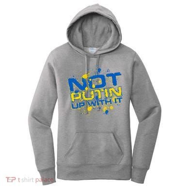 Not Putin Up With It Ukraine Women's Hoodie