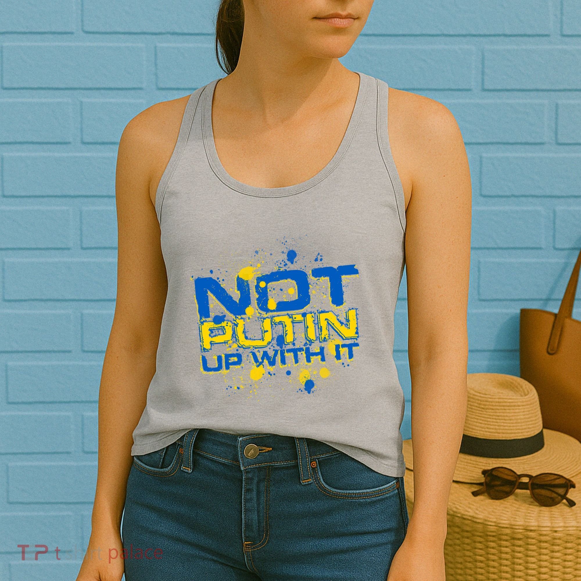 Not Putin Up With It Ukraine Women's Tank Top