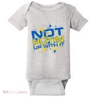 Not Putin Up With It Ukraine Baby Bodysuit thumb 0
