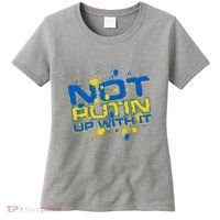 Not Putin Up With It Ukraine Women's T-Shirt thumb 0