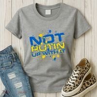 Not Putin Up With It Ukraine Women's T-Shirt thumb 3