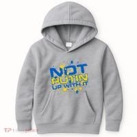 Not Putin Up With It Ukraine Kids Hoodie thumb 0