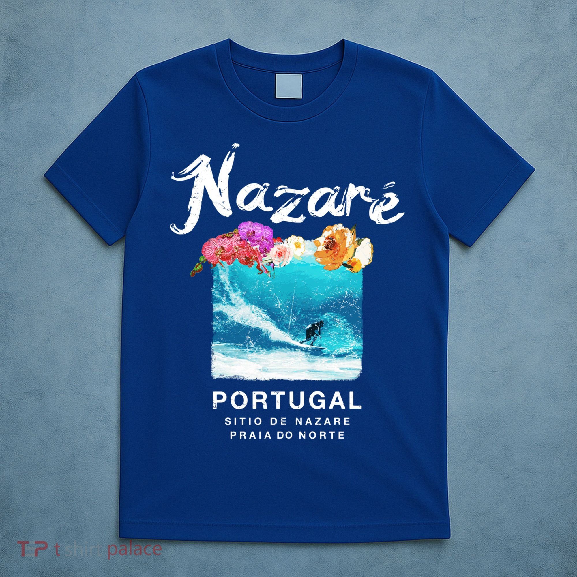 Nazare Portugal Vintage Surfing Cute Gift T-Shirt