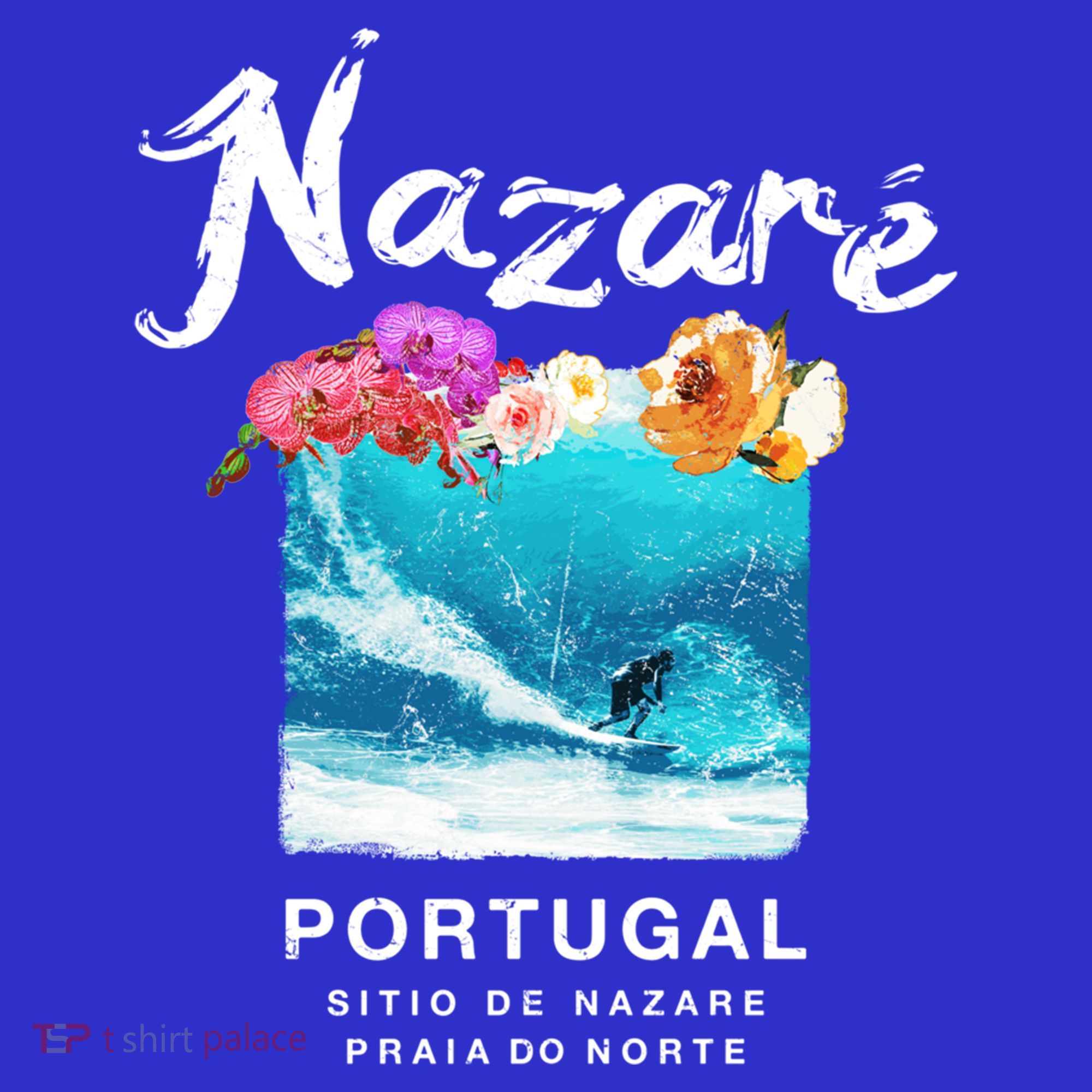 Nazare Portugal Vintage Surfing Cute Gift T-Shirt