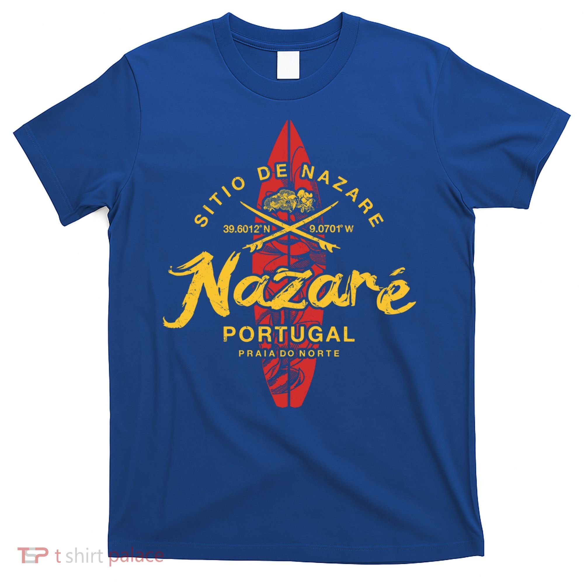 Nazare Portugal Vintage Surfing Gift T-Shirt