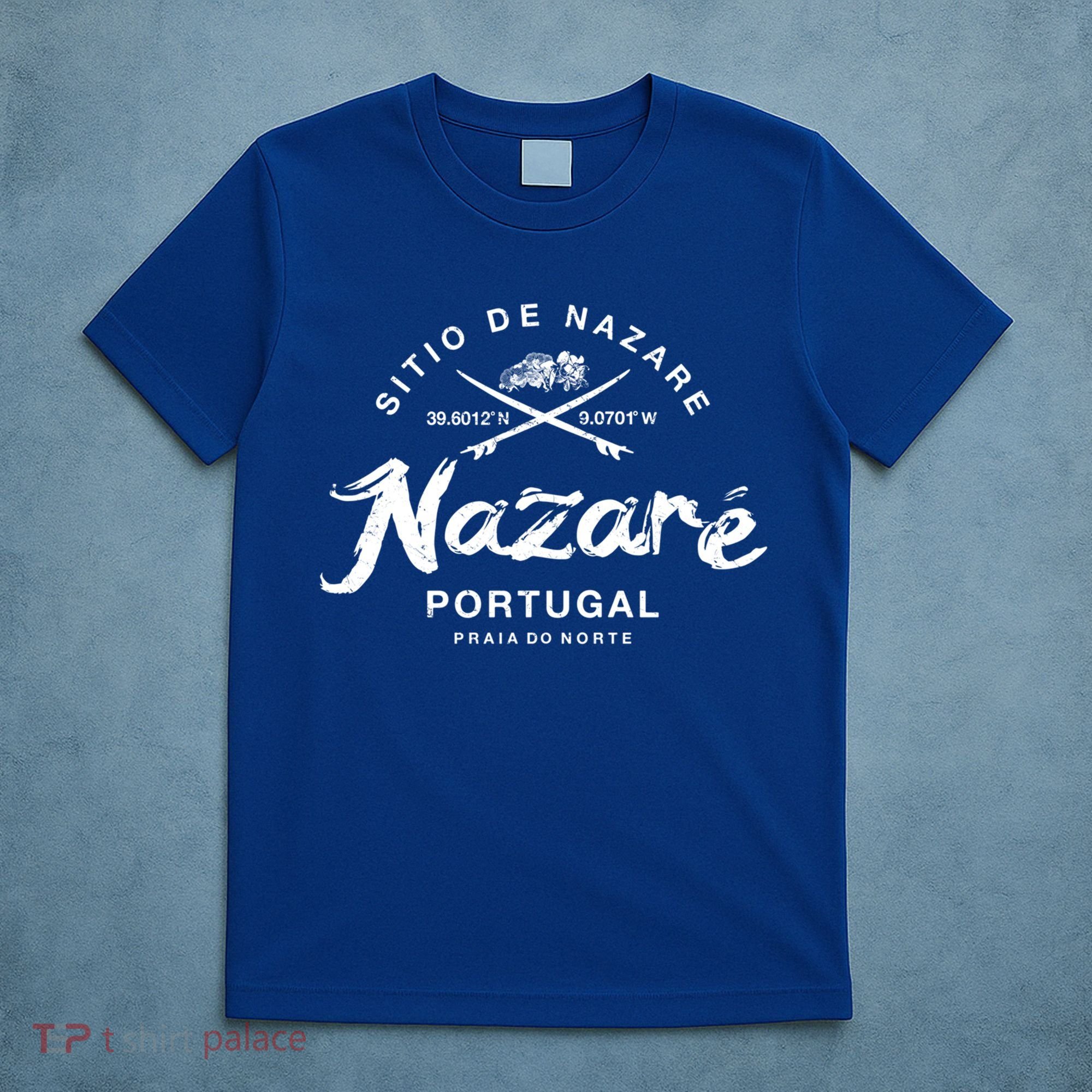 Nazare Portugal Vintage Surfing Gift T-Shirt