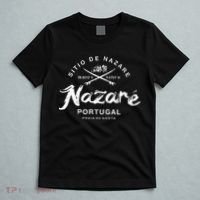 Nazare Portugal Vintage Retro Surfing T-Shirt thumb 5