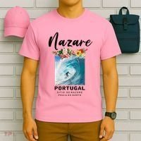 Nazare Portugal Vintage Surfing Cute Gift T-Shirt thumb 6
