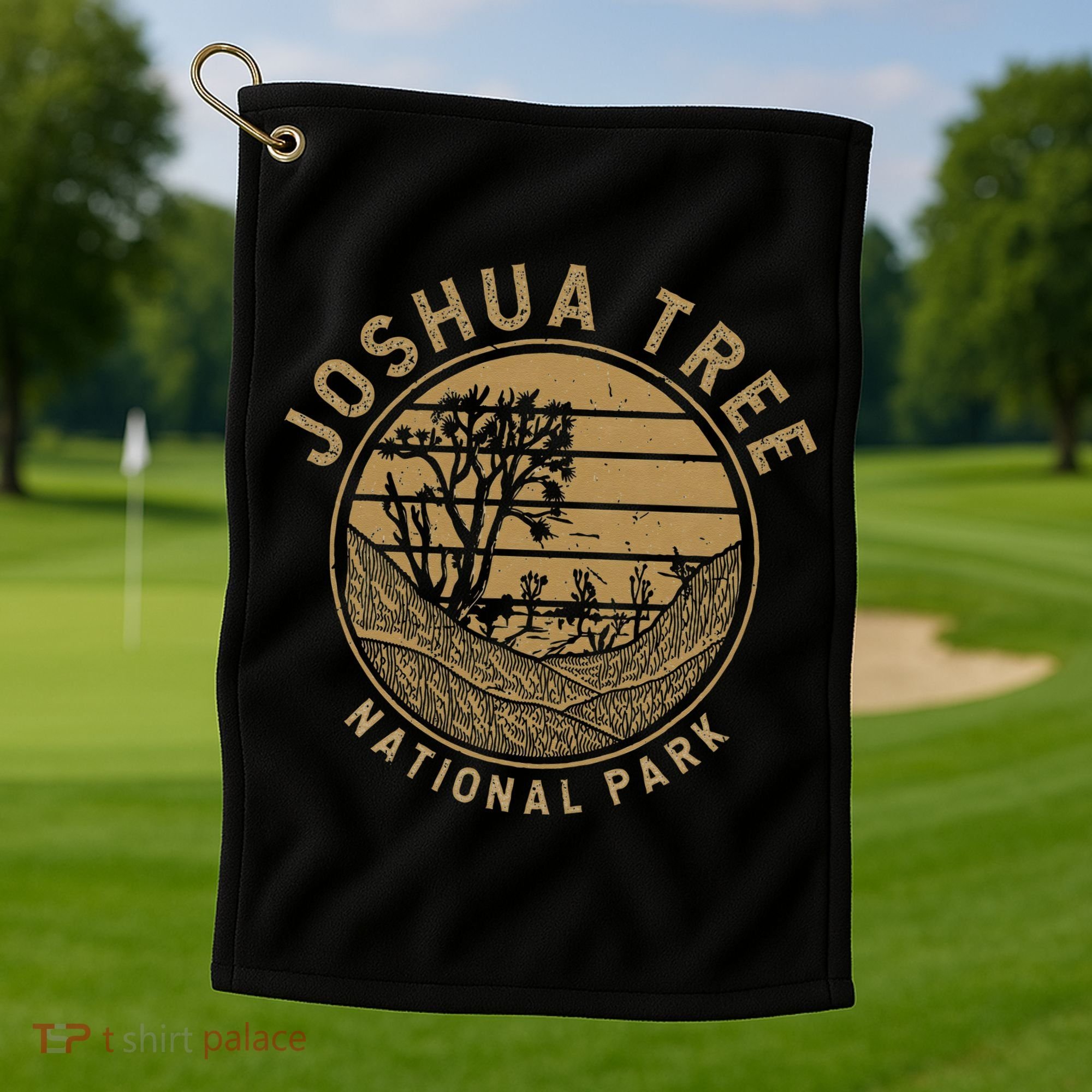 National Park Vacation Joshua Tree Golf Towel