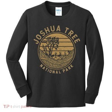 National Park Vacation Joshua Tree Kids Long Sleeve Shirt