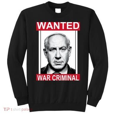 Netanyahu Parody Wanted Poster Bibi Sweatshirt