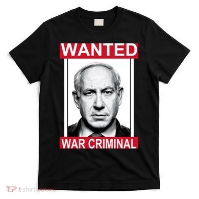 Netanyahu Parody Wanted Poster Bibi T-Shirt