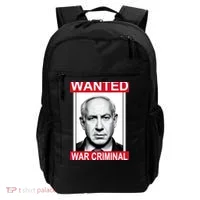 Netanyahu Parody Wanted Poster Bibi Backpack thumb 0