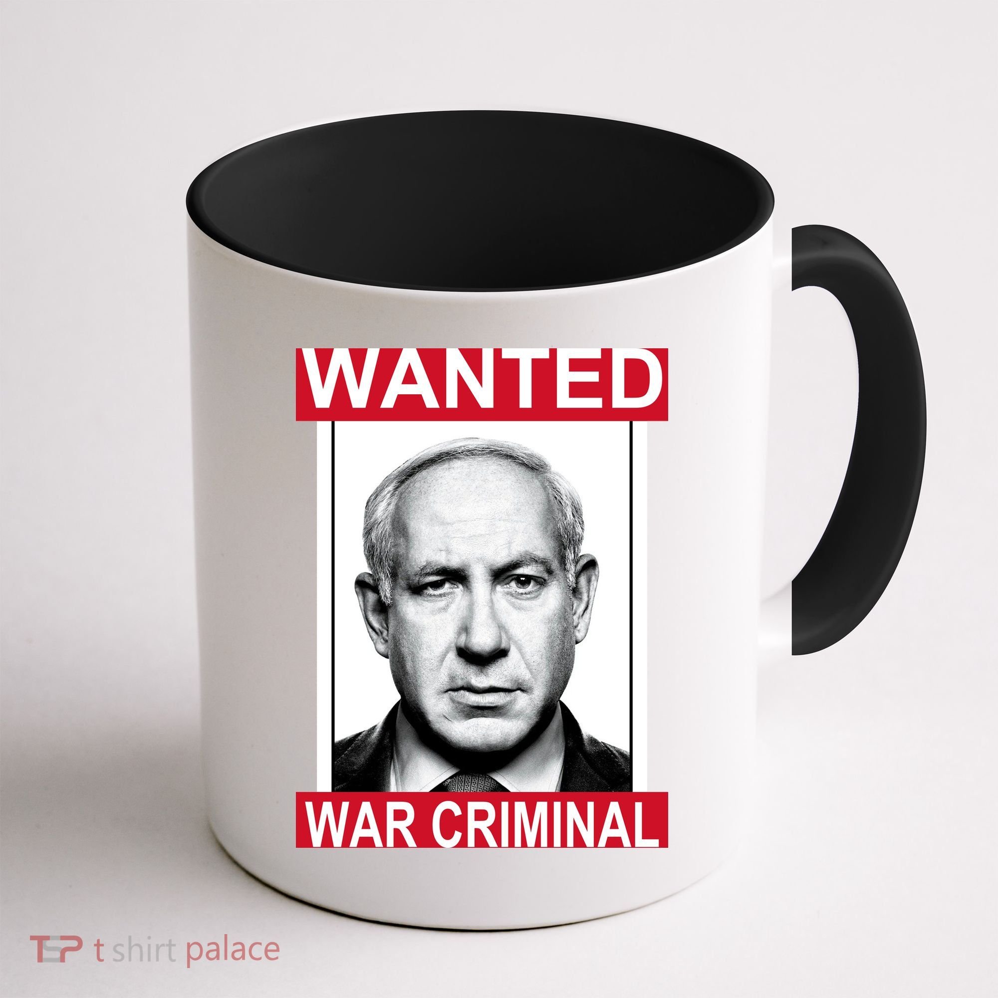 Netanyahu Parody Wanted Poster Bibi Coffee Mug