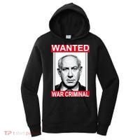 Netanyahu Parody Wanted Poster Bibi Women's Hoodie thumb 0