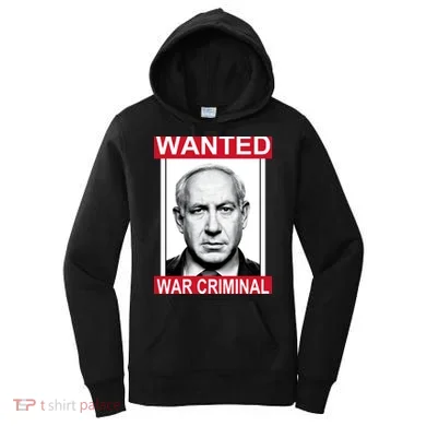 Netanyahu Parody Wanted Poster Bibi Women's Hoodie