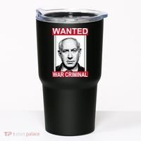 Netanyahu Parody Wanted Poster Bibi Tumbler thumb 0