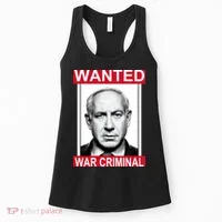 Netanyahu Parody Wanted Poster Bibi Women's Tank Top thumb 0