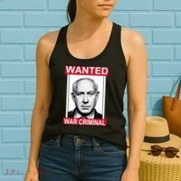 Netanyahu Parody Wanted Poster Bibi Women's Tank Top thumb 2