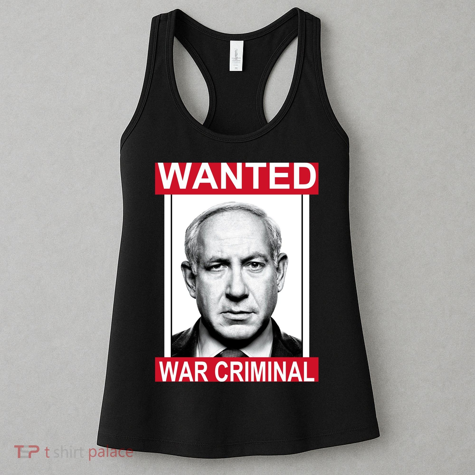 Netanyahu Parody Wanted Poster Bibi Women's Tank Top