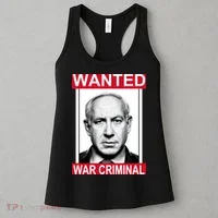 Netanyahu Parody Wanted Poster Bibi Women's Tank Top thumb 3