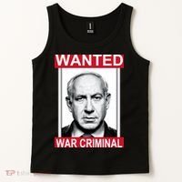 Netanyahu Parody Wanted Poster Bibi Tank Top thumb 2