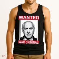 Netanyahu Parody Wanted Poster Bibi Tank Top thumb 3