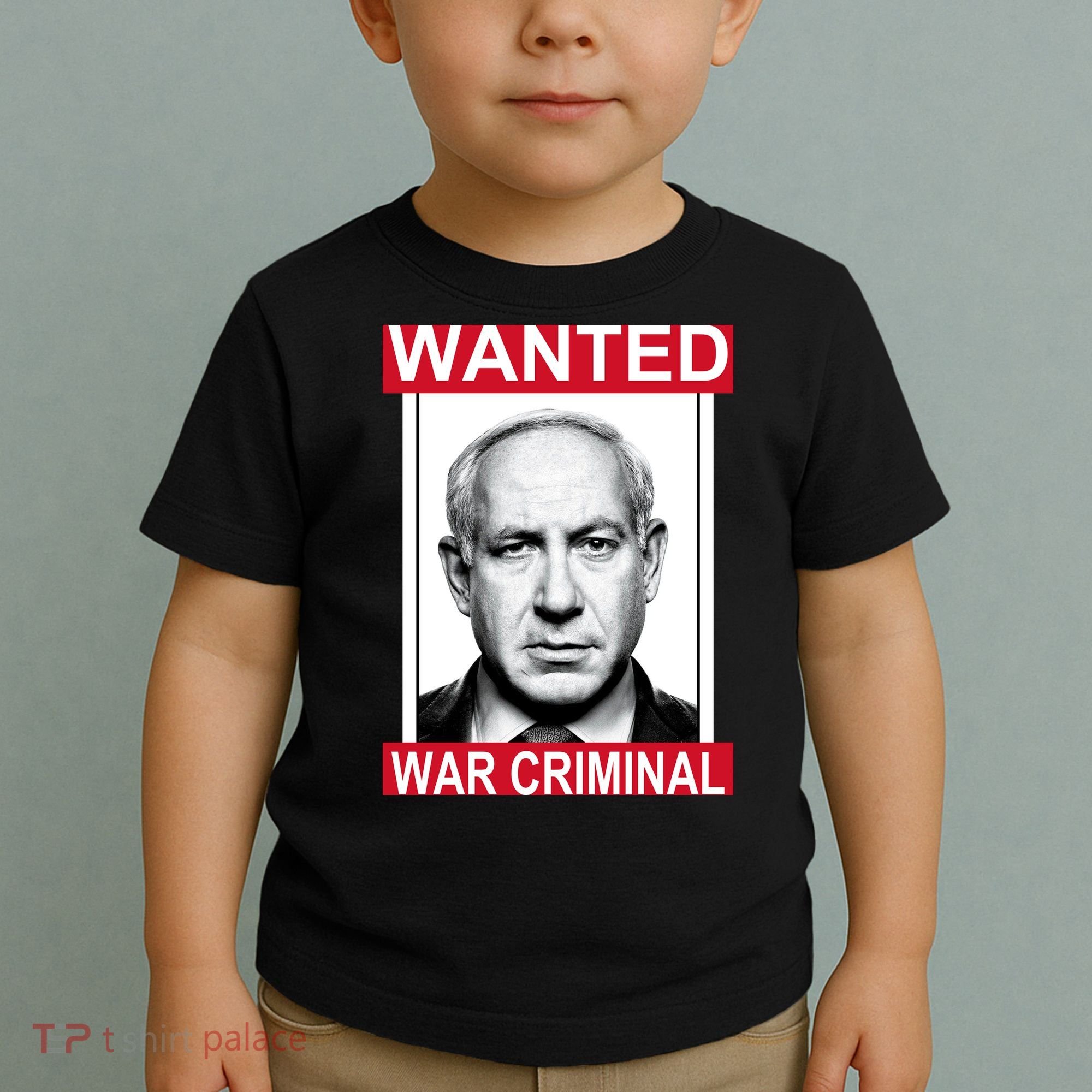 Netanyahu Parody Wanted Poster Bibi Toddler T-Shirt