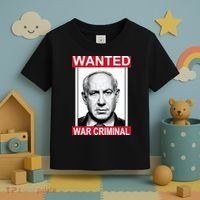 Netanyahu Parody Wanted Poster Bibi Toddler T-Shirt thumb 3