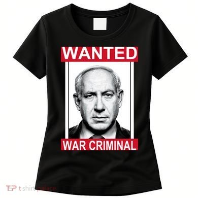 Netanyahu Parody Wanted Poster Bibi Women's T-Shirt
