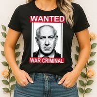 Netanyahu Parody Wanted Poster Bibi Women's T-Shirt thumb 2