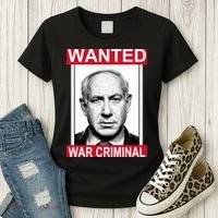 Netanyahu Parody Wanted Poster Bibi Women's T-Shirt thumb 3