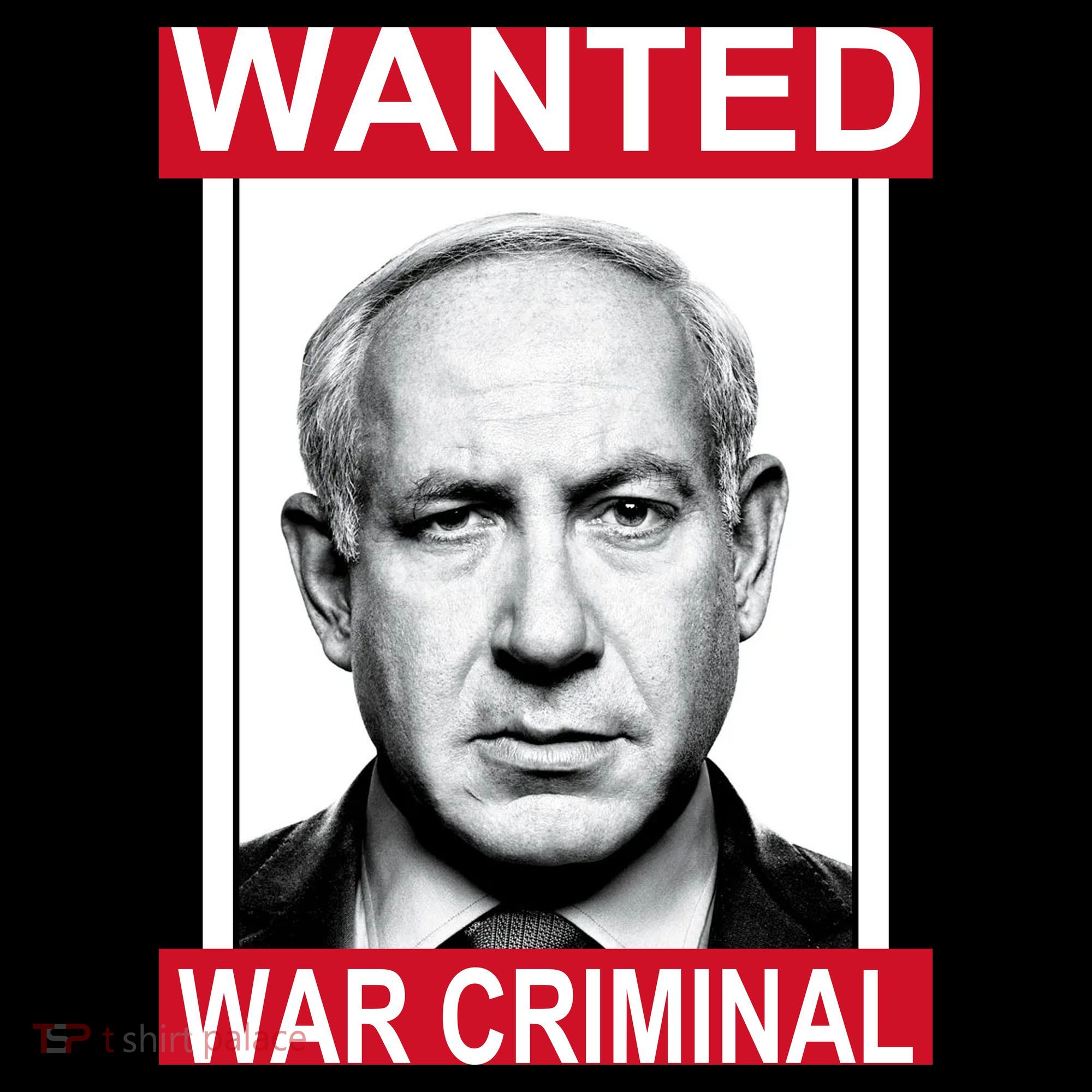 Netanyahu Parody Wanted Poster Bibi Kids Long Sleeve Shirt