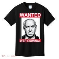 Netanyahu Parody Wanted Poster Bibi Kids T-Shirt thumb 0
