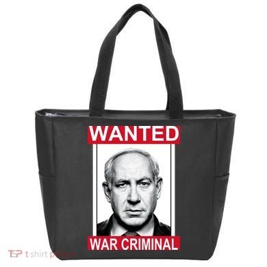 Netanyahu Parody Wanted Poster Bibi Tote Bag