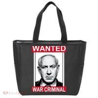 Netanyahu Parody Wanted Poster Bibi Tote Bag thumb 0