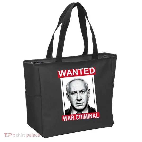 Netanyahu Parody Wanted Poster Bibi Tote Bag