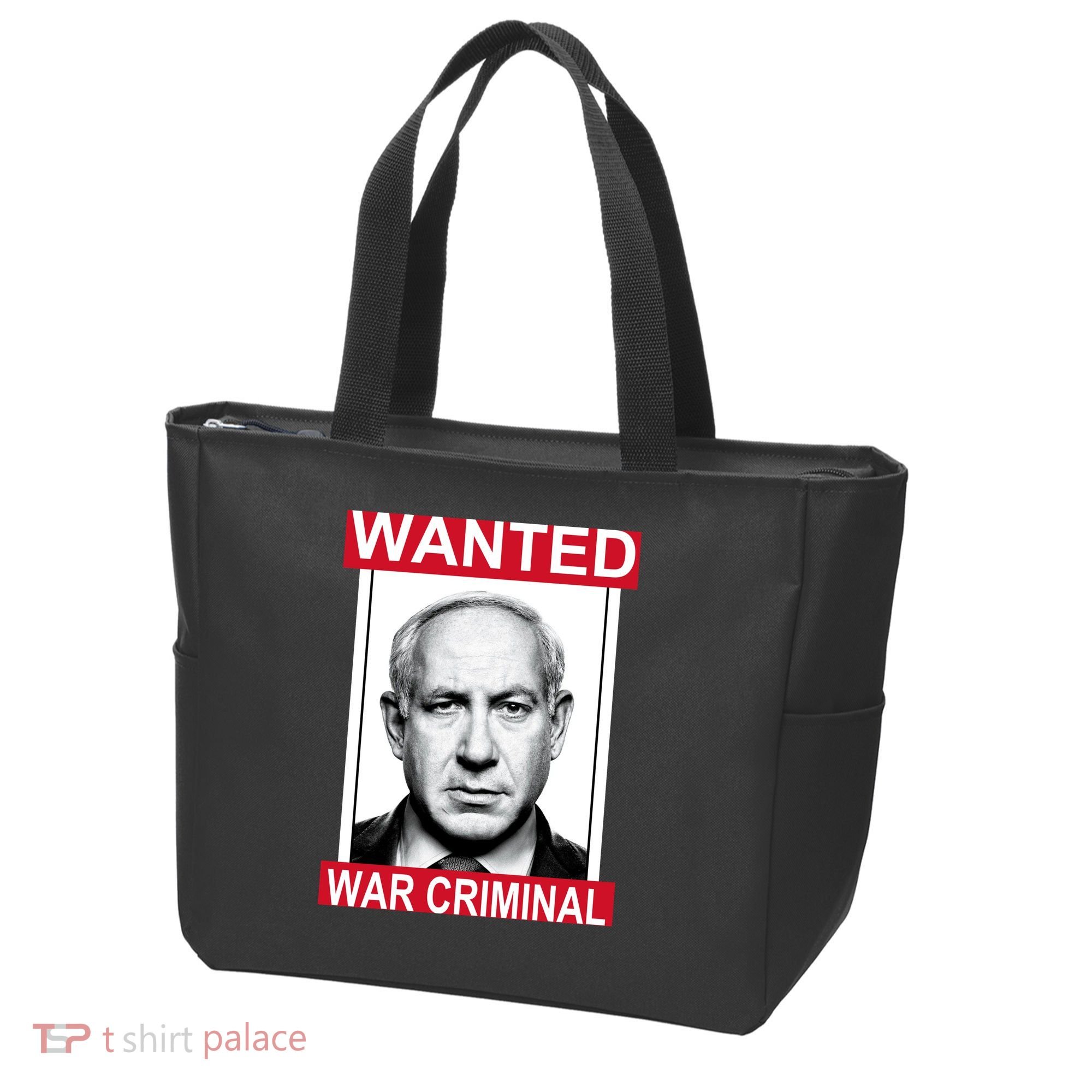 Netanyahu Parody Wanted Poster Bibi Tote Bag