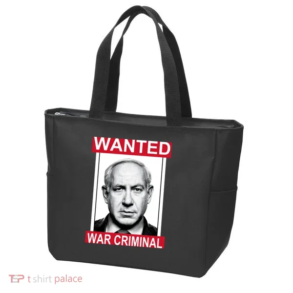 Netanyahu Parody Wanted Poster Bibi Tote Bag