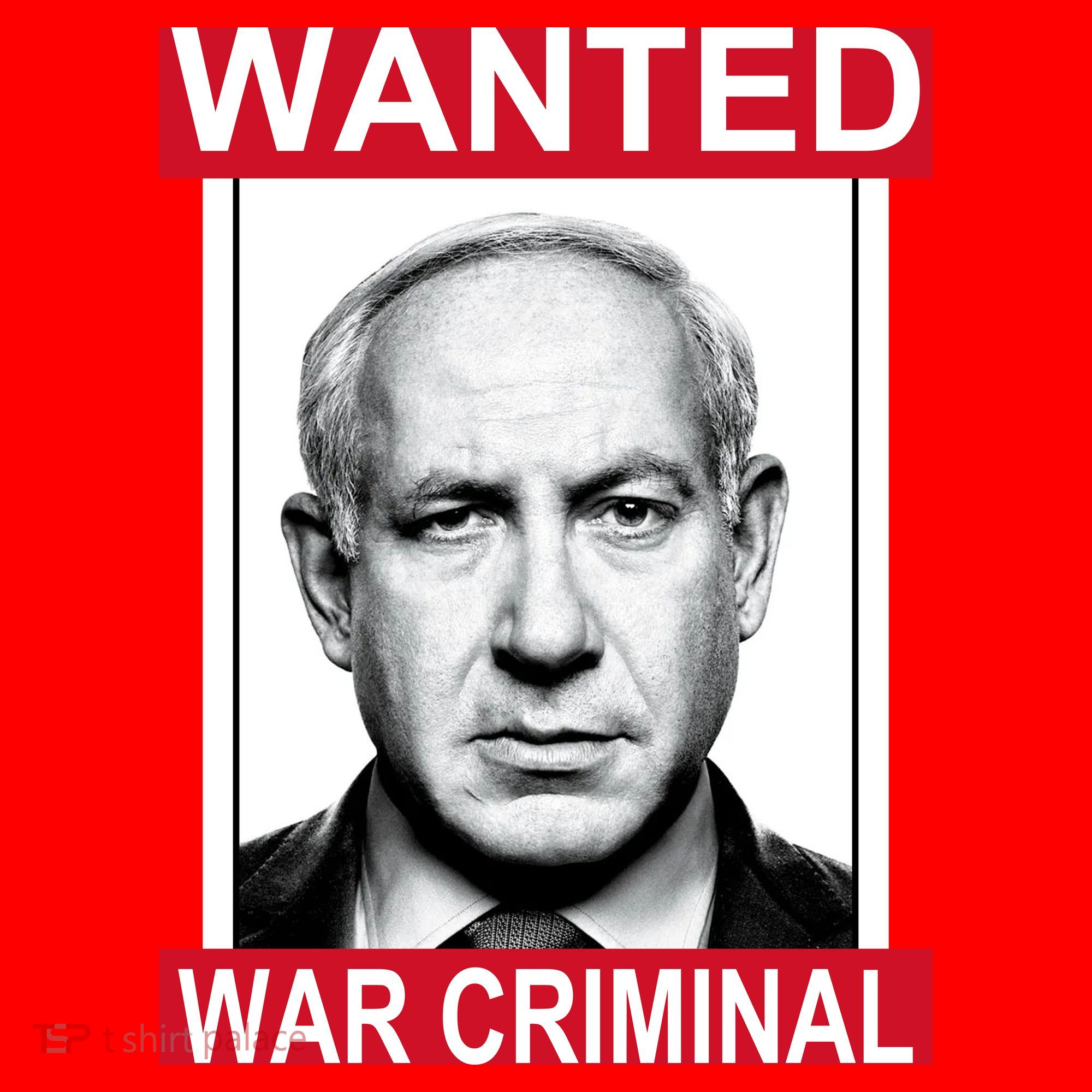 Netanyahu Parody Wanted Poster Bibi Santa Hat