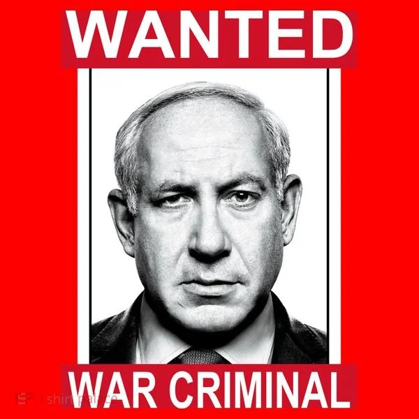 Netanyahu Parody Wanted Poster Bibi Santa Hat