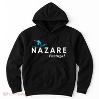 Nazare Portugal Wave Surf Surfing Surfer Hoodie thumb 0