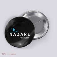 Nazare Portugal Wave Surf Surfing Surfer Button thumb 0